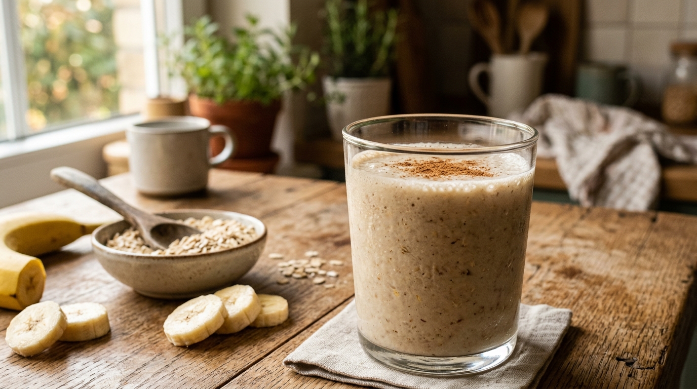 Vitamina de Banana Cremosa e Energética